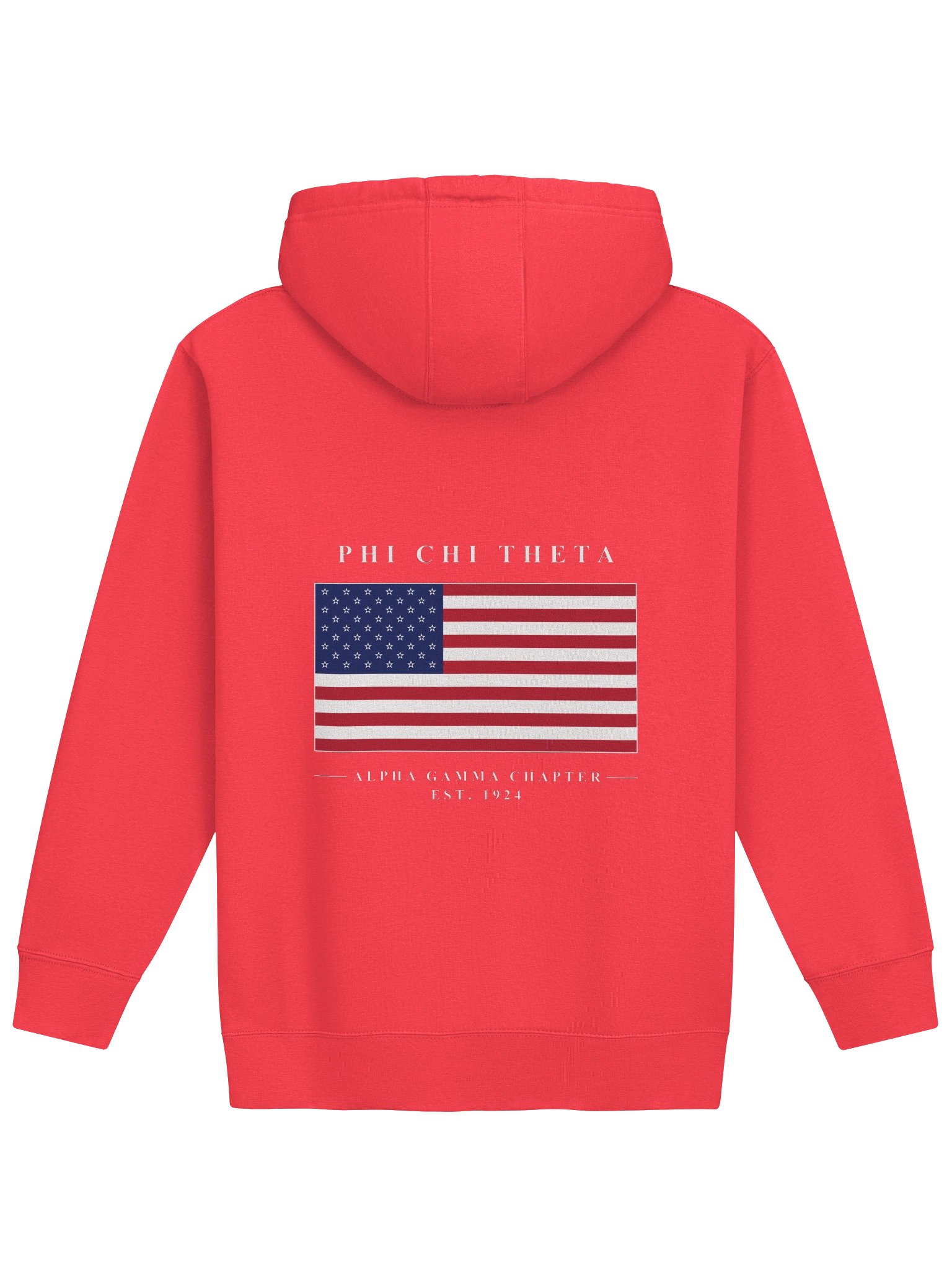 Phi Chi Theta Hoodie, Red product image (2)