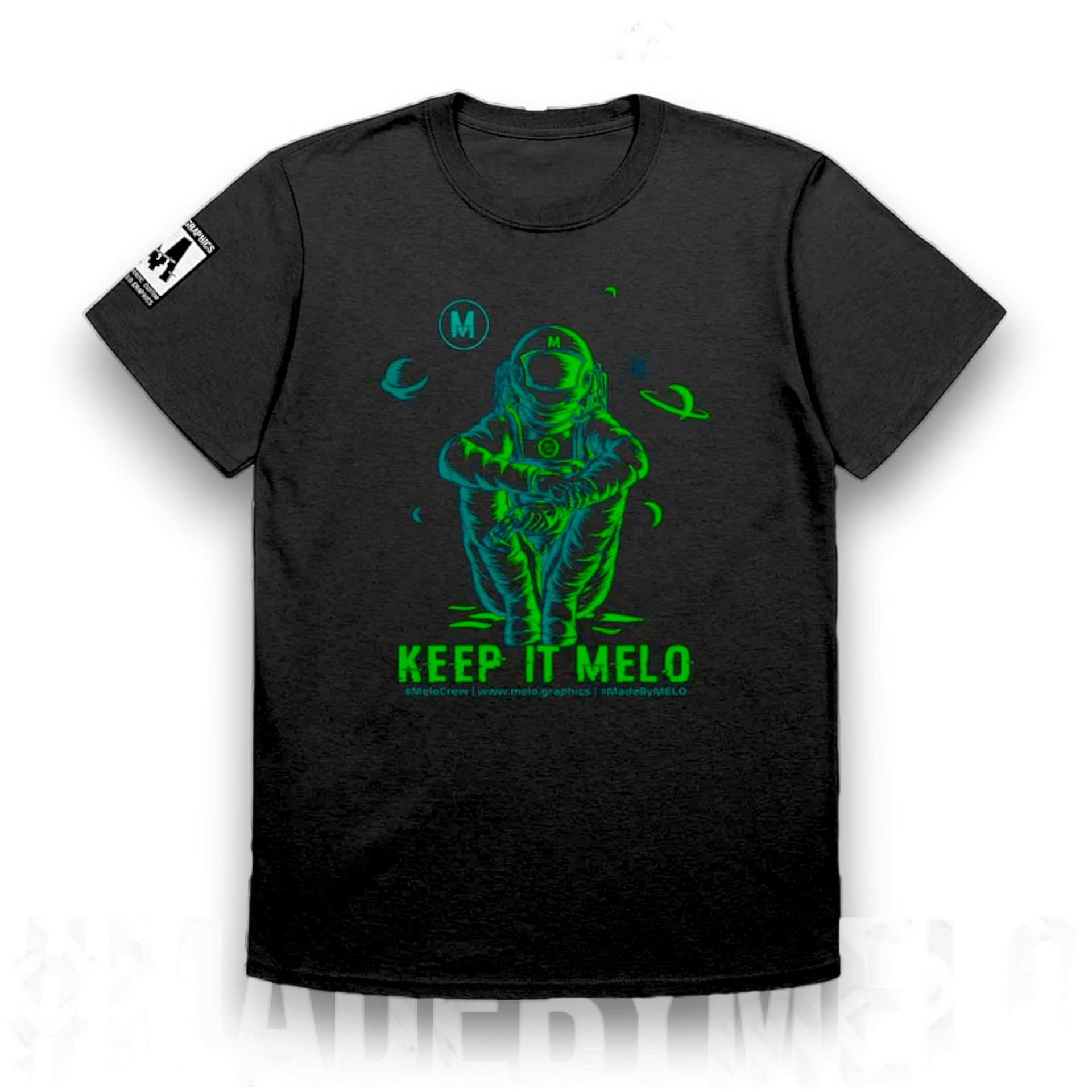 #MeloCrew Vibes: Green - Basic T-Shirt | #MadeByMELO product image (1)