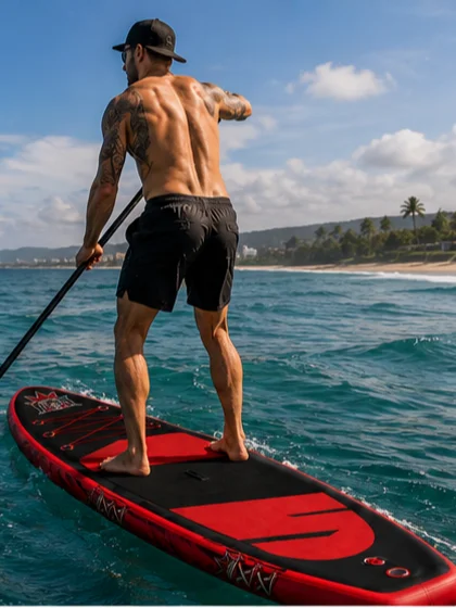 MMD 7 ft Custom Red Inflatable Stand Up Paddle Board (SUP) product image (3)