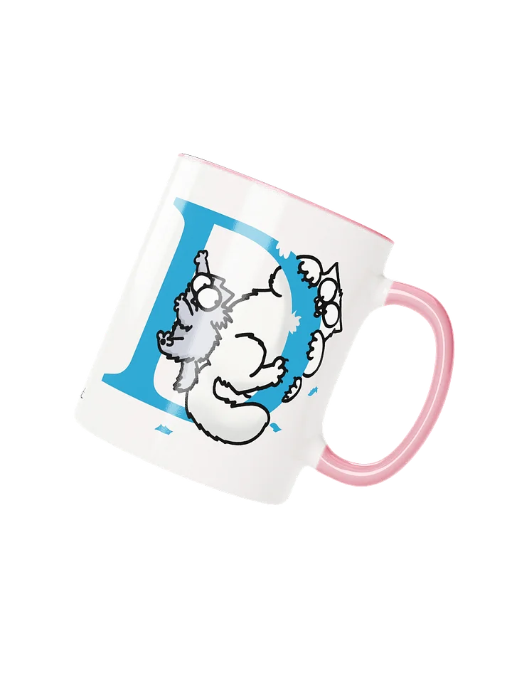 Cat Monogram Mug - D product image (1)