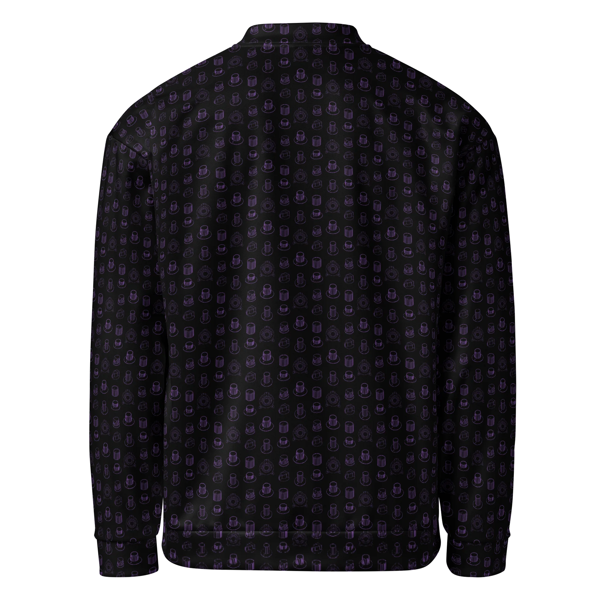 Seven Icons of Synthesis Bomber Jacket - (7 Synth Legends) AMETHYST product image (2)