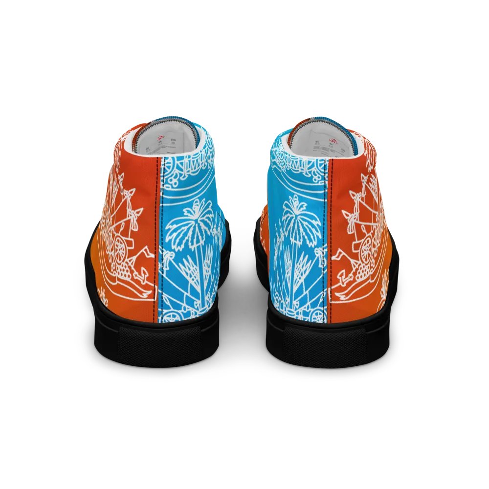 Haitian flag Men's High Tops product image (5)