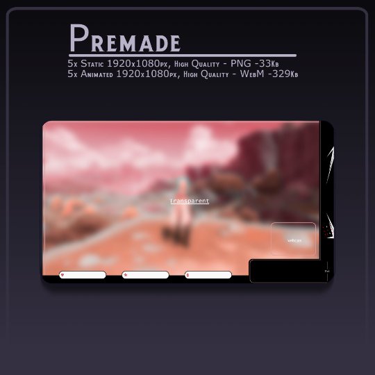 [FREE] ANIMATED Dark Anime Black White Stream OVERLAY Pack, Anime ...