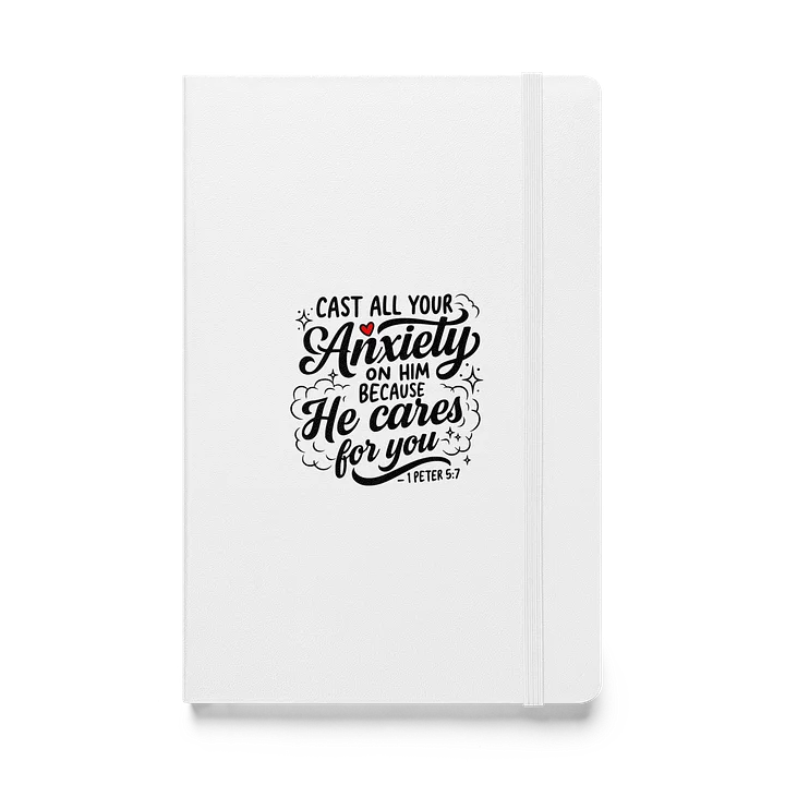 Cast All Your Anxiety Journal — 1 Peter 5:7 | Bound Notebook product image (1)