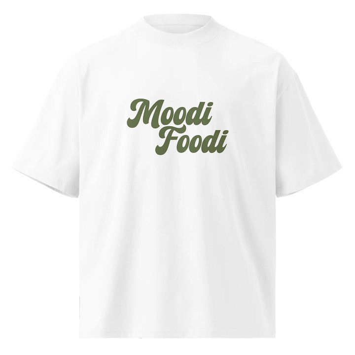 Moodi Foodi Originals – Organic Oversized Tee – Natural Feel - Olive product image (1)