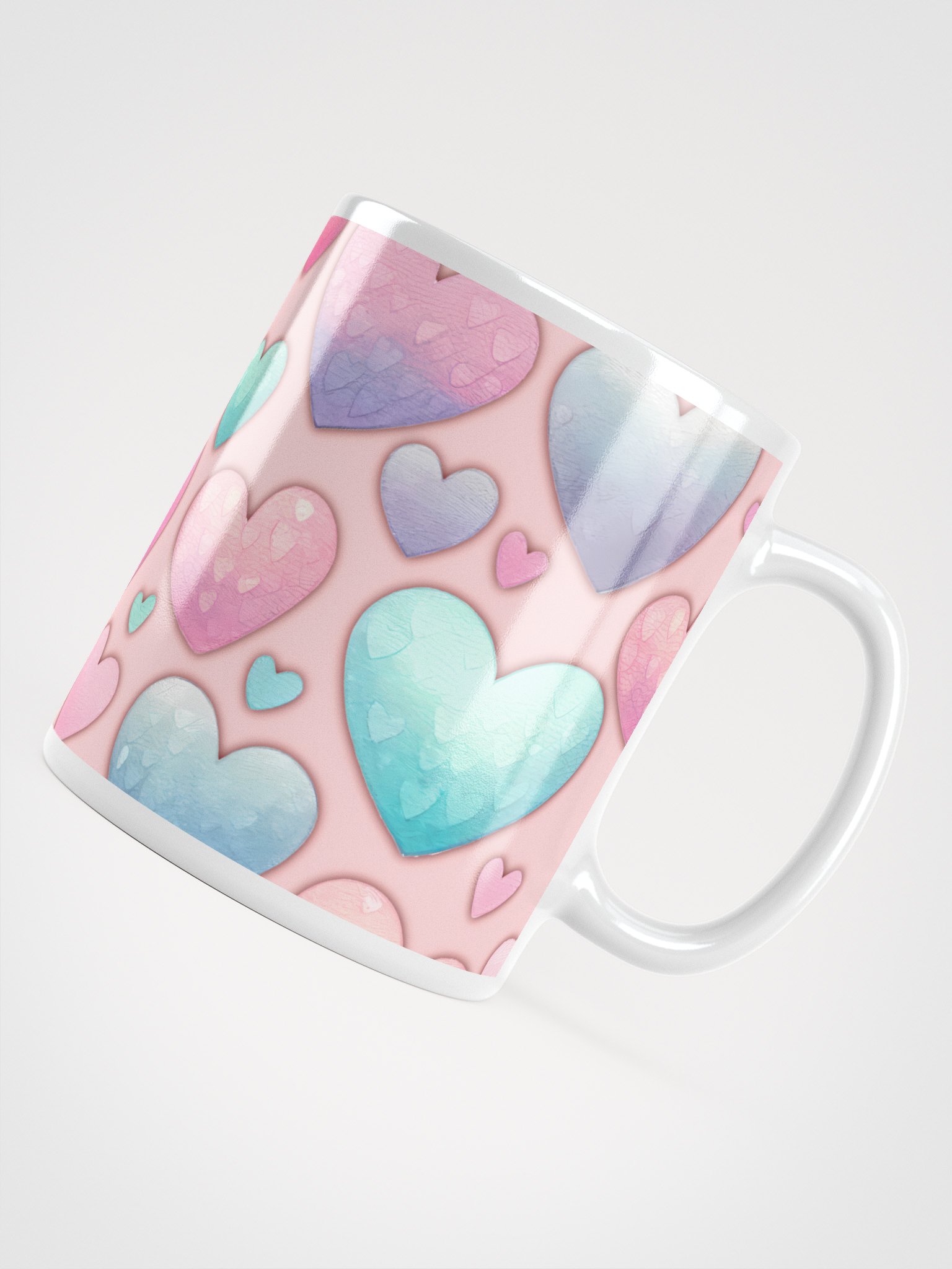 Pastel Hearts Delight Mug product image (13)