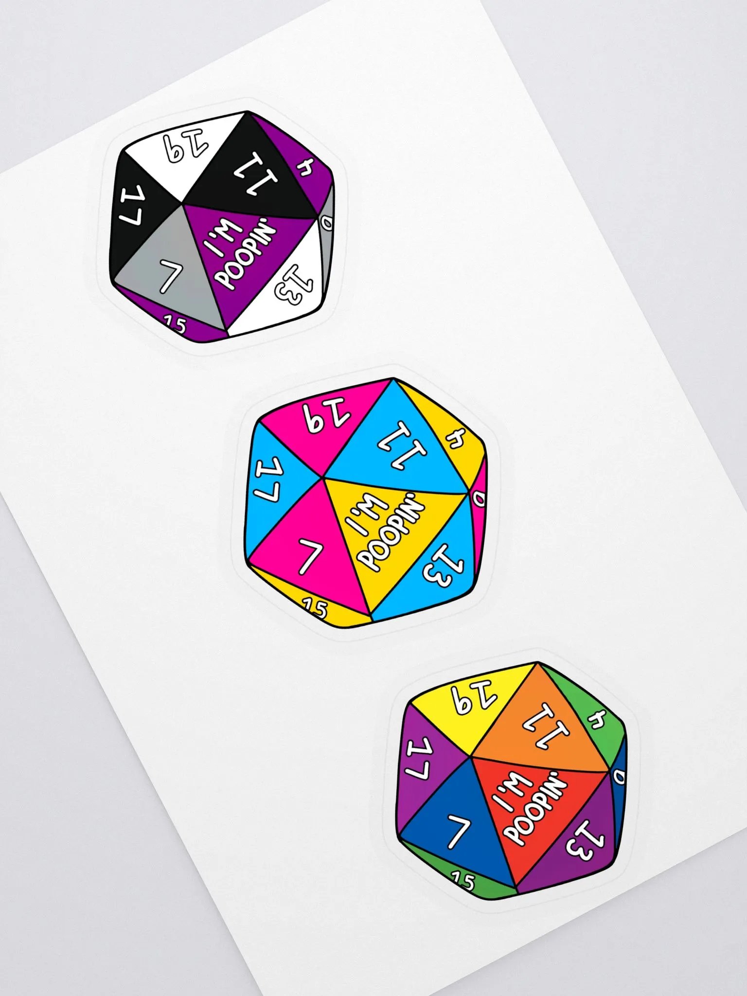 Hollow Pride Dice Stickers product image (2)