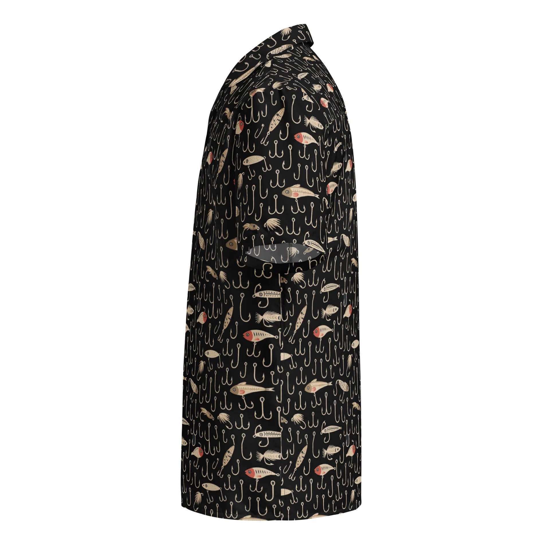 Wild Camo Fish Short Sleeve Button-Up Hawaiian Shirt product image (3)