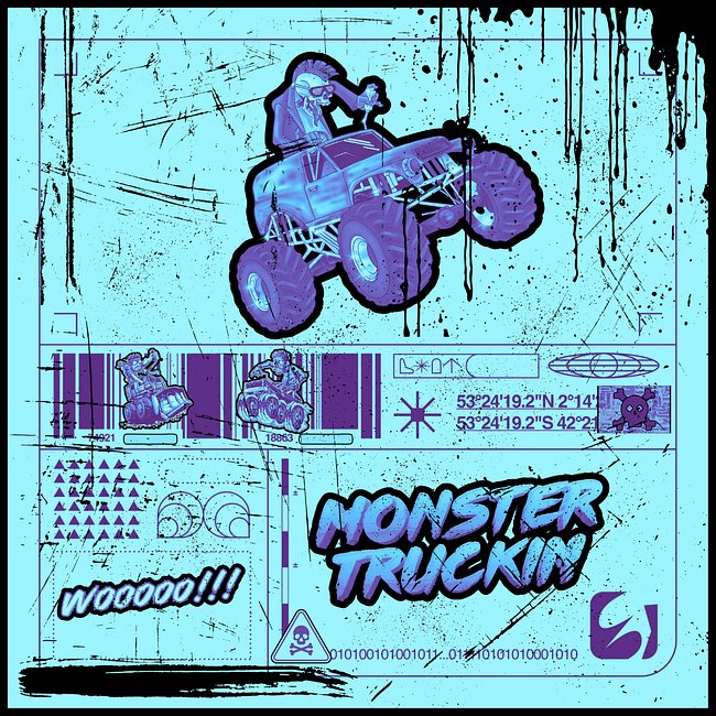 MONSTER TRUCKIN BLUE