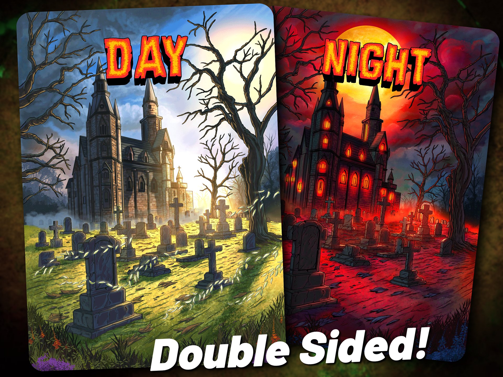 Day // Night Double Sided Full Art Token product image (1)