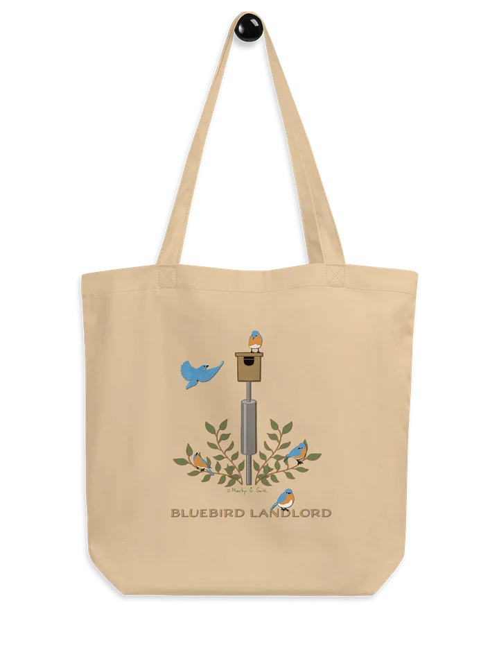 "Bluebird Landlord" Organic Tote in Tan product image (2)