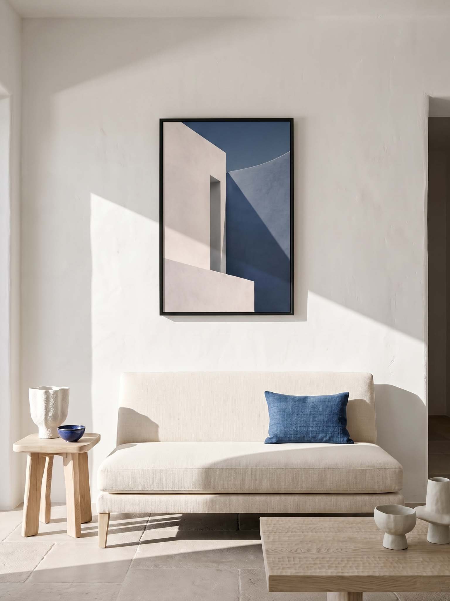 Cycladic Light - Minimalist Mediterranean Architecture Wall Art product image (25)