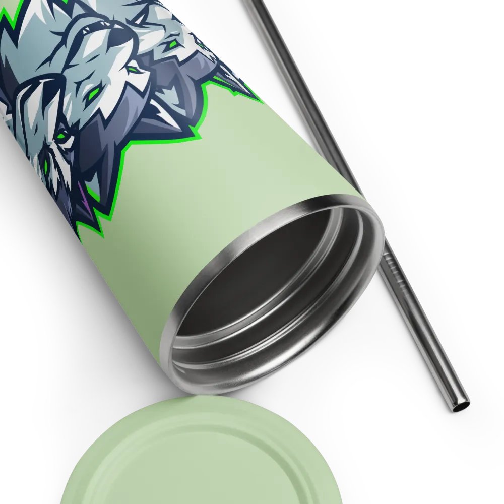 4 Dogs Tumbler with straw! product image (12)