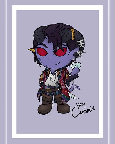 So finally got around to finishing my Mollymauk Tealeaf chibi redesign, started this like a year or two ago 😅 thought with th...
