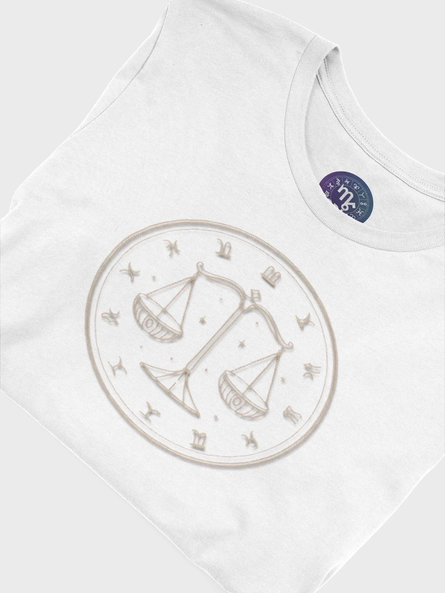 Exclusive Unisex Libra Zodiac T-Shirt - Minimalist Scales Design, Astrology Gift product image (7)