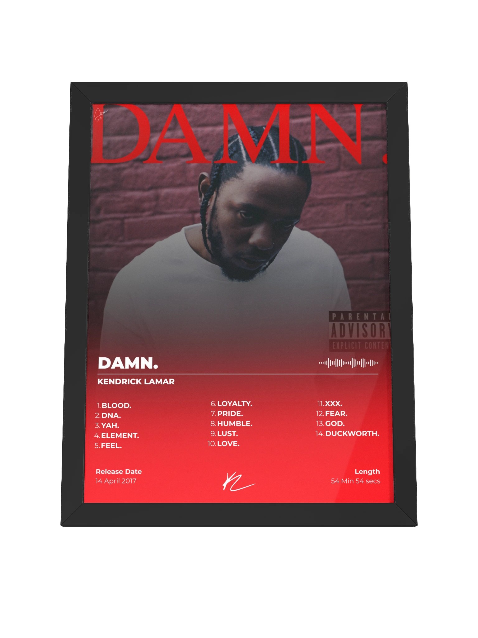 DAMN. Album Framed Poster product image (7)