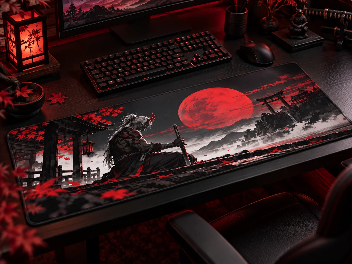 Silent Ronin | OniDeskt XL Mouse Pad product image (2)