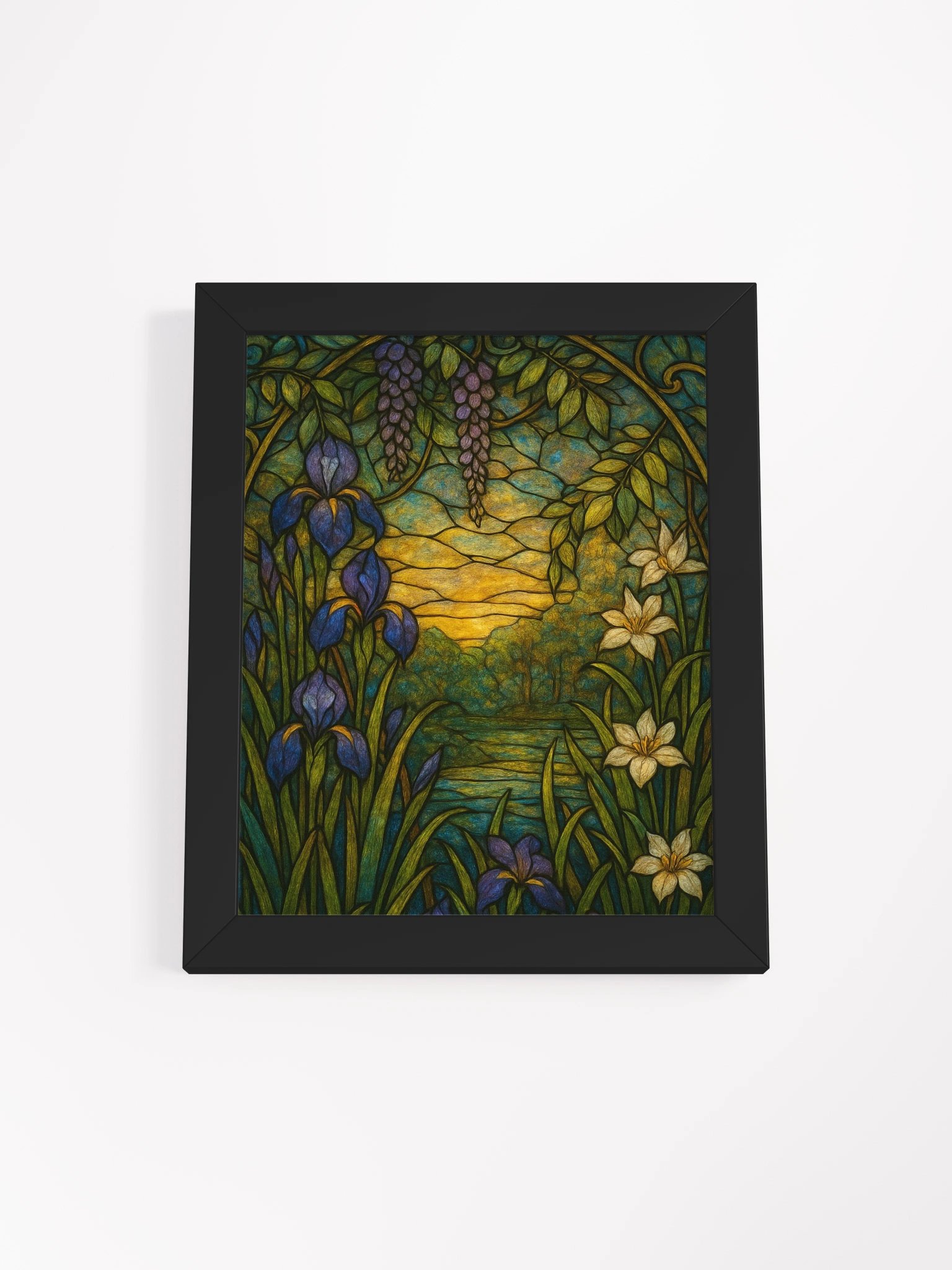 Wisteria Sunset Stained Glass Artwork product image (2)
