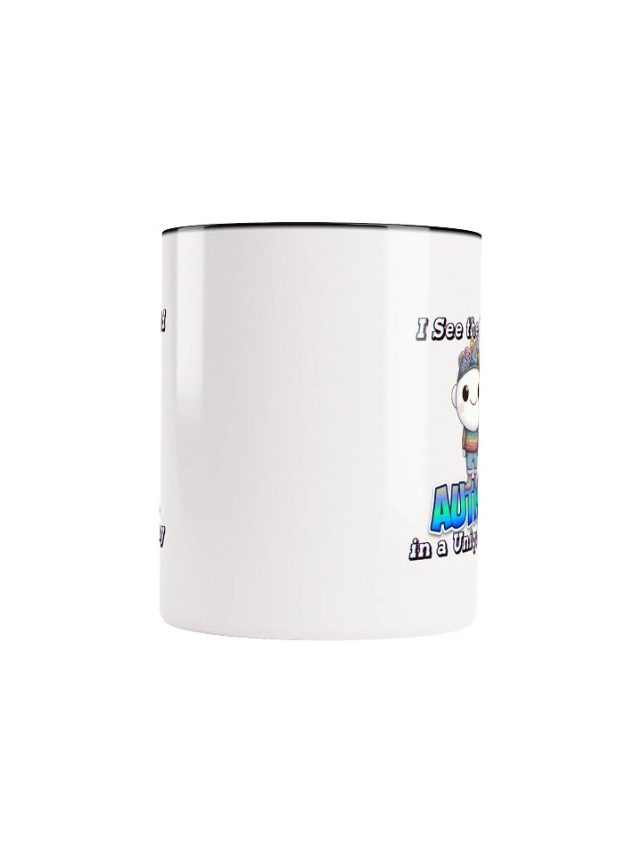 Autism: I See the World in a Unique Way Ceramic Mug with Color Inside product image (16)