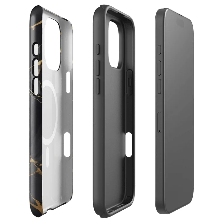 MagSafe® Tough Case for iPhone – Ebon Gold Waves product image (13)