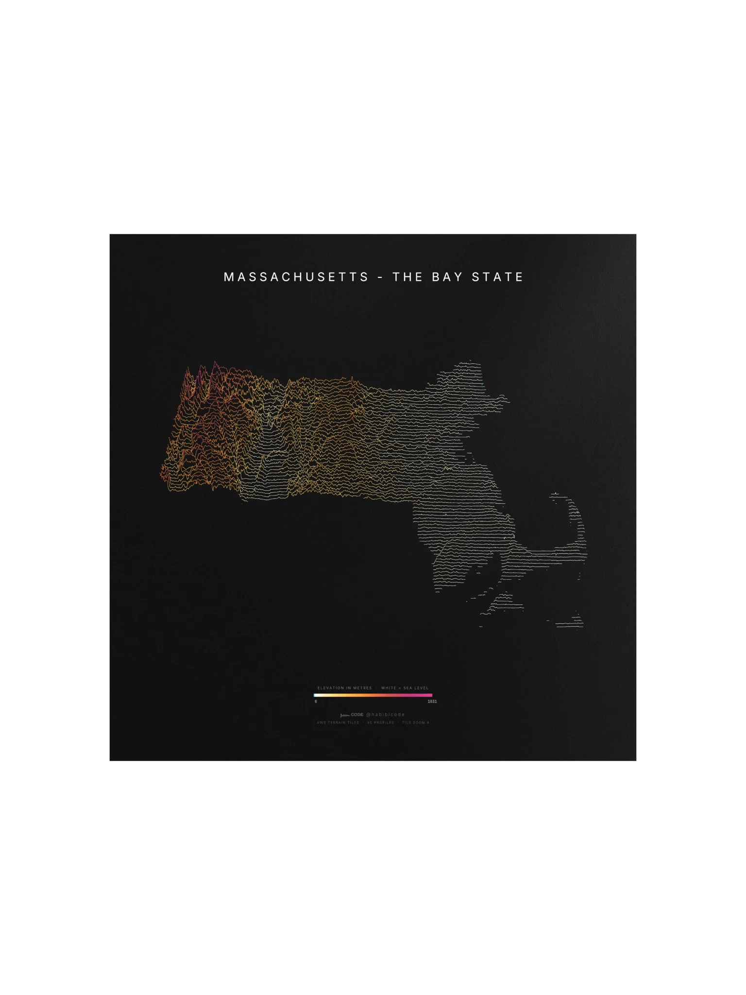 Ridgeline Poster - Massachusetts product image (1)