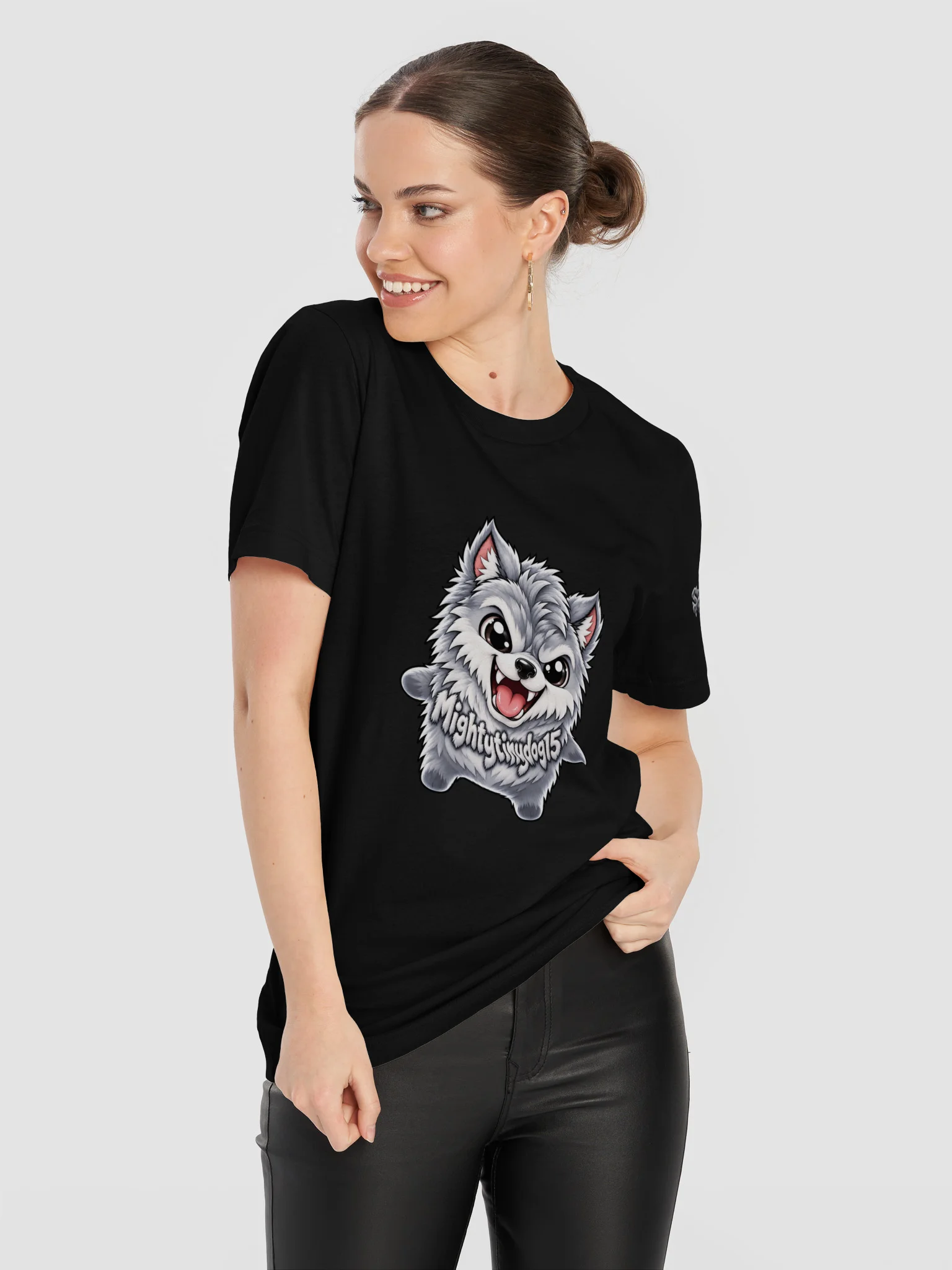 SPRITEFEST "Friendly Wolf" Black ADULT T-Shirt product image (11)