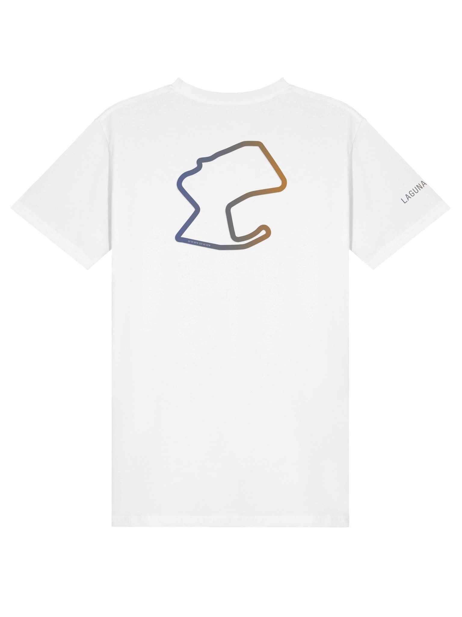 Three Pedal Club :: Laguna Seca Track Map T-Shirt product image (1)