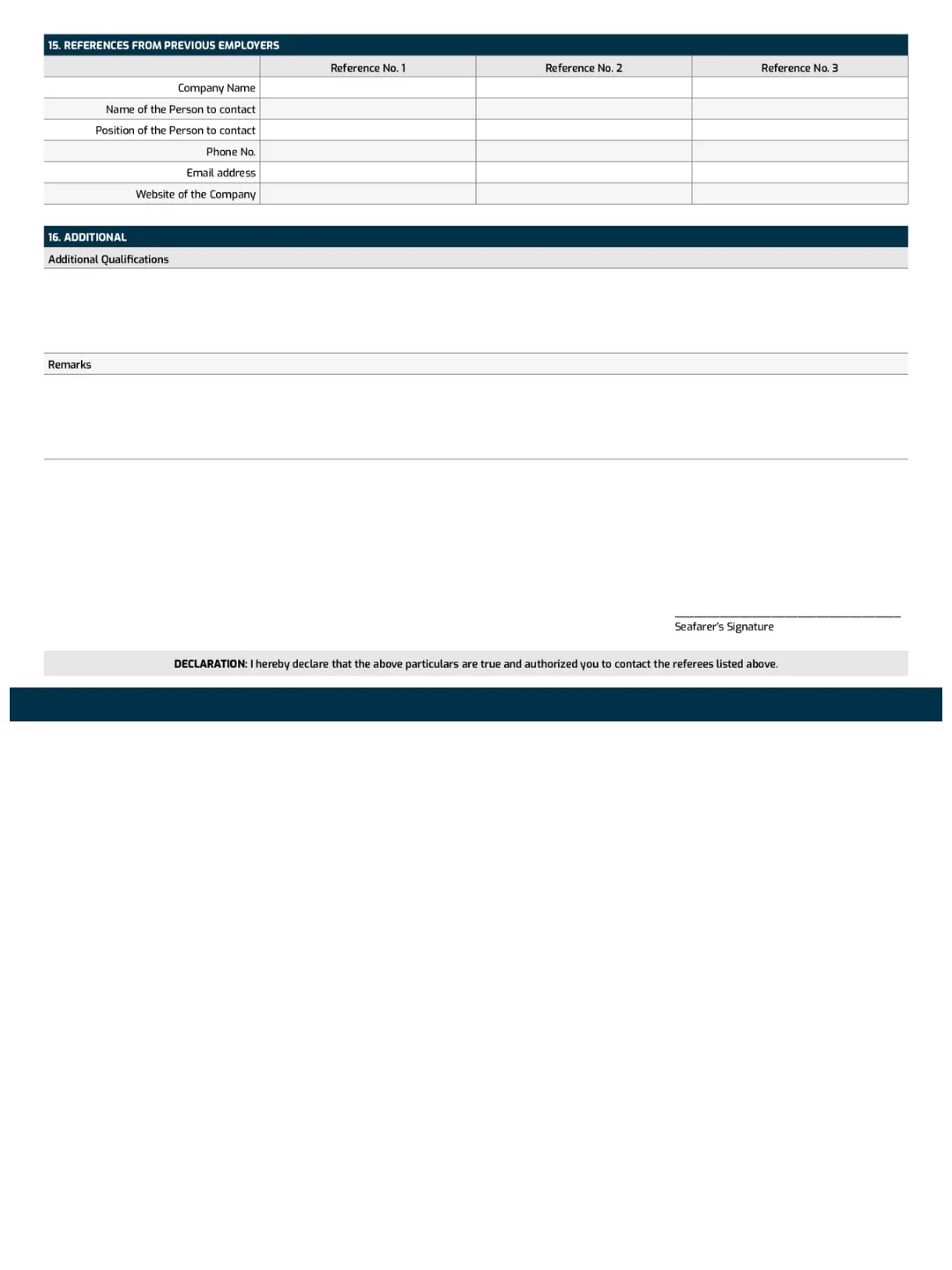 Professional Seafarer CV Template (ATS Friendly & International Standard) product image (6)