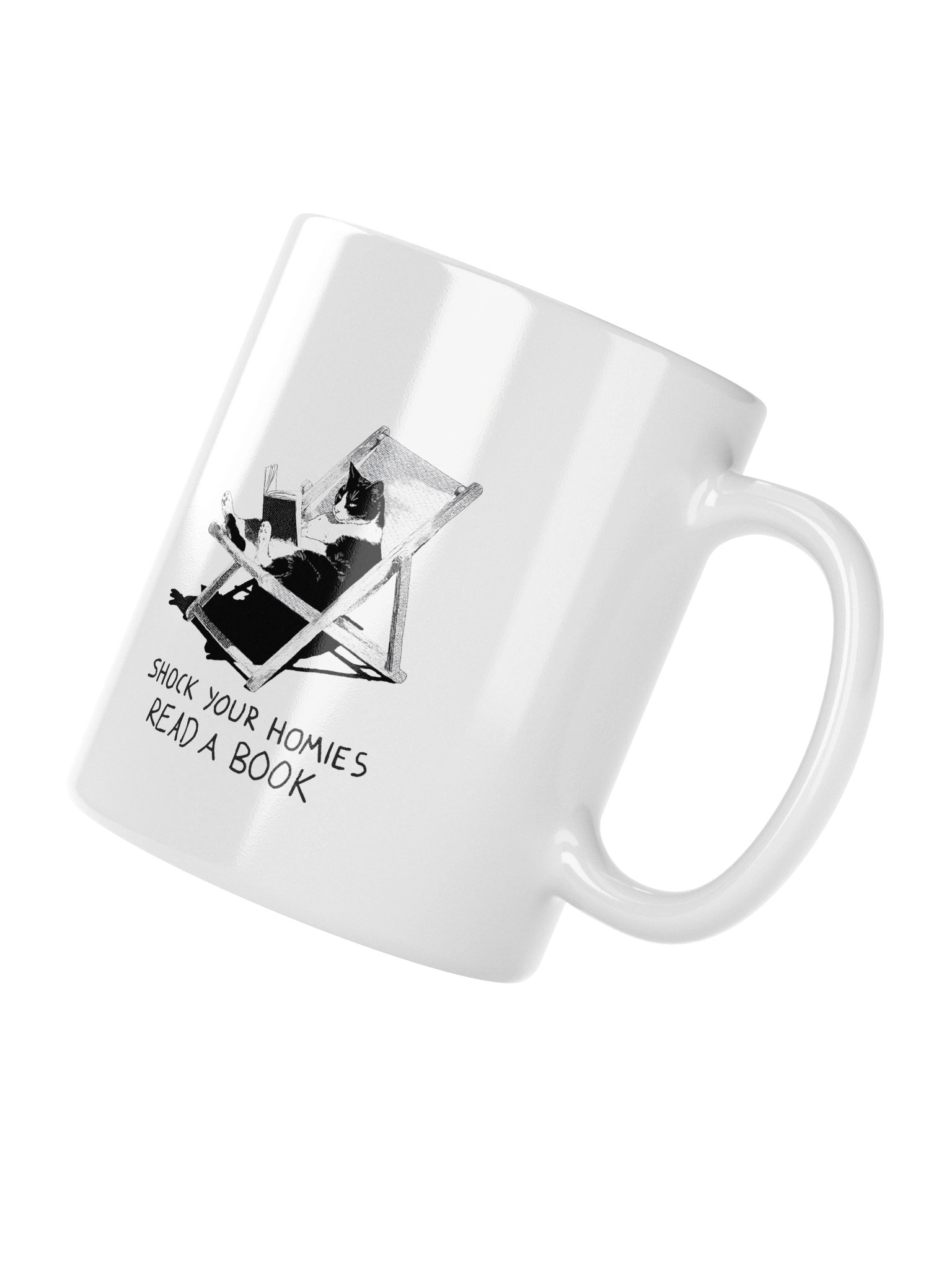 Shock Your Homies Read A Book Mug – Funny Sarcastic Reading Meme Coffee Mug | 11oz Book Lover Gift product image (4)