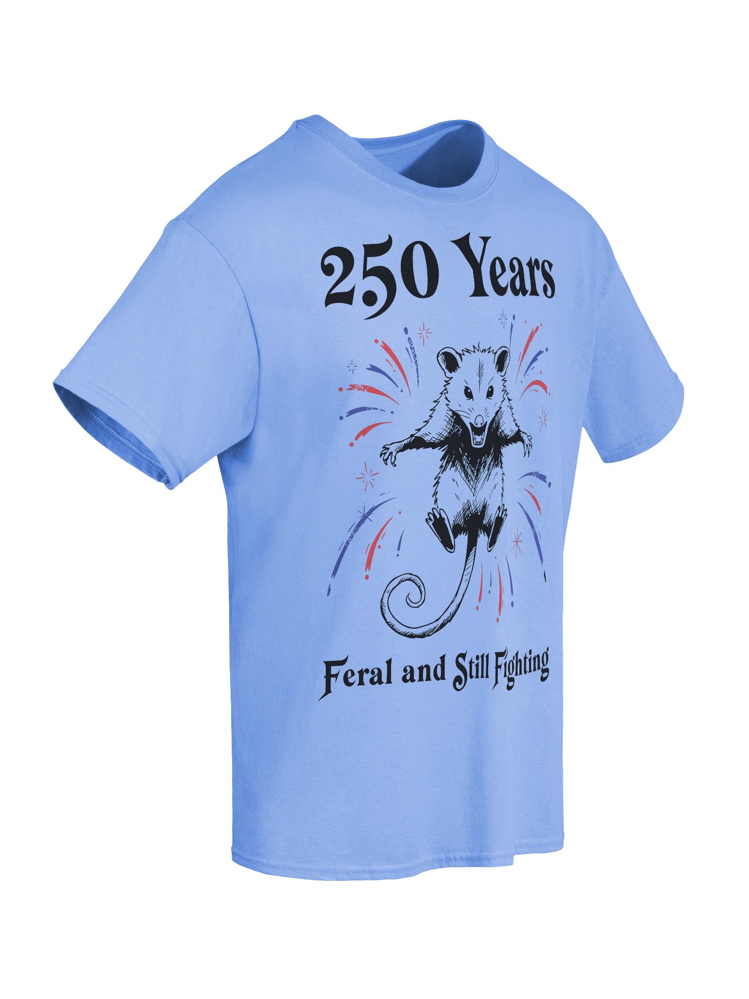 Feral Opossum Funny America 250th Bday Shirt product image (79)