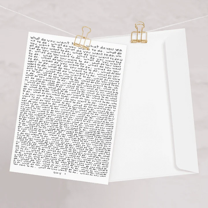 What Do You Want to Do greeting card product image (2)