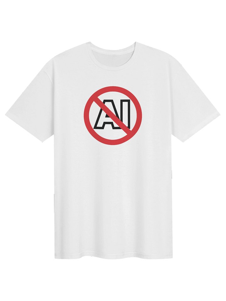 No AI White T-Shirt product image (1)