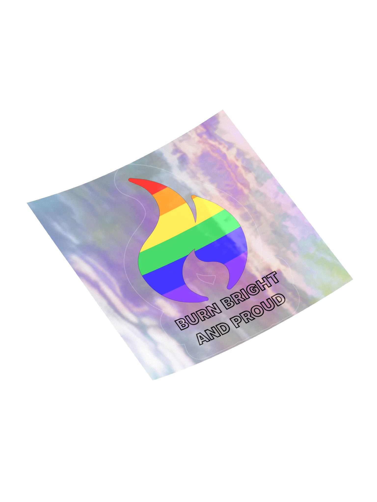 Pride Flame Holo Sticker product image (10)
