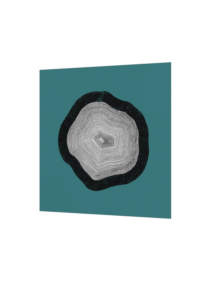 "Layers upon Layers" - Minimalist Poster (Wall Art) - Teal product image (2)