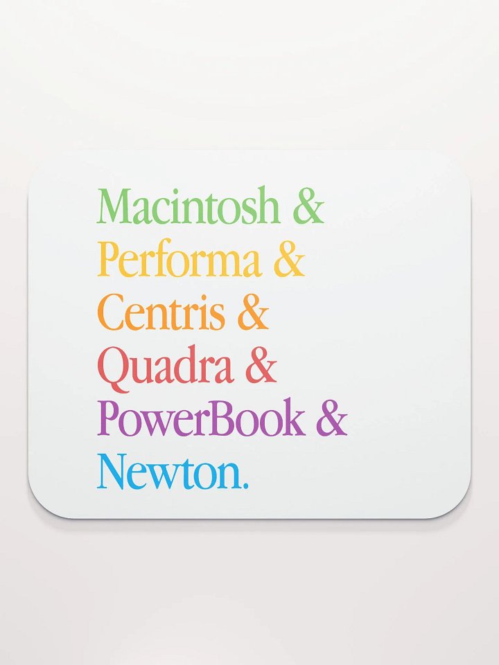 1993 Lineup White Mouse Pad product image (2)