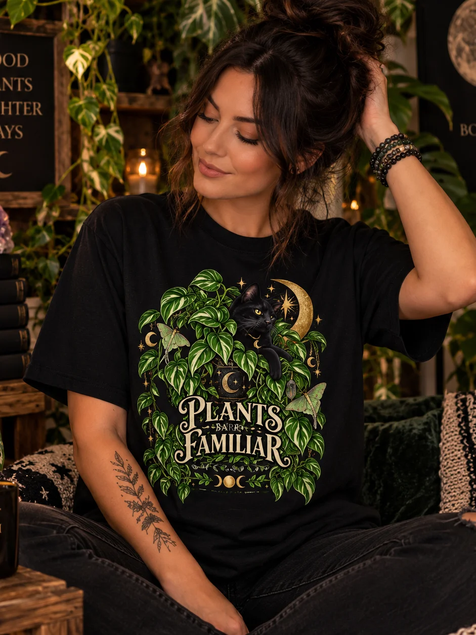 Plants Are My Familiar Heavyweight Tee product image (1)