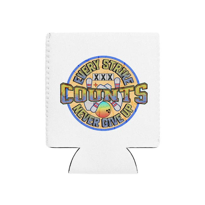 Every Strike Counts Bowling Vintage Can Cooler product image (1)