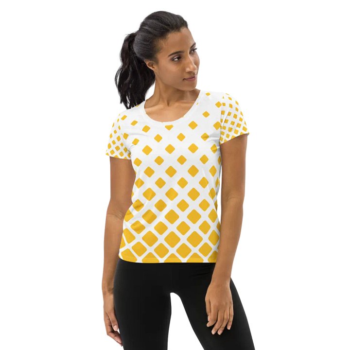 Gradient Diamond Grid Women's Athletic Tee product image (1)