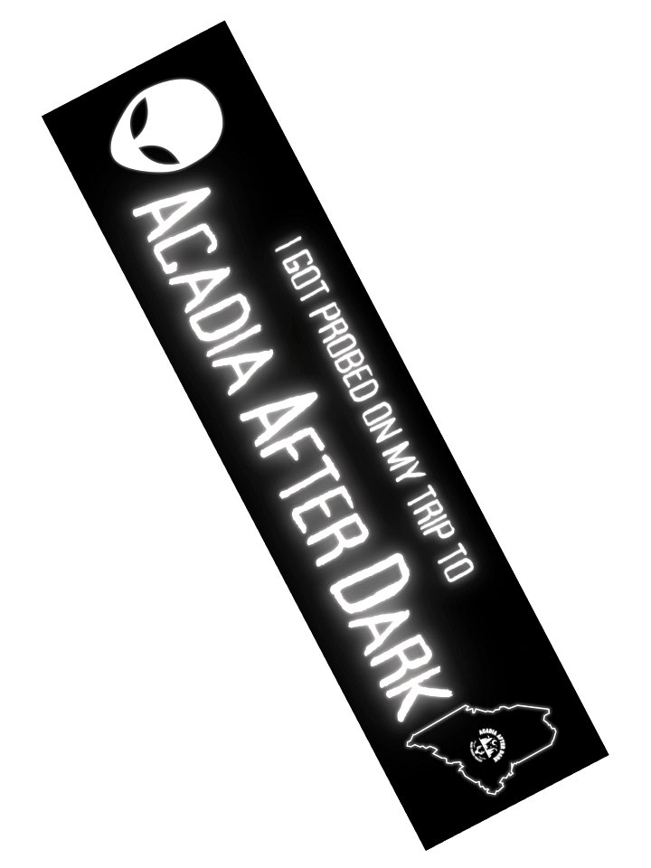 Acadia After Dark Experience Alien Bumper Sticker product image (2)
