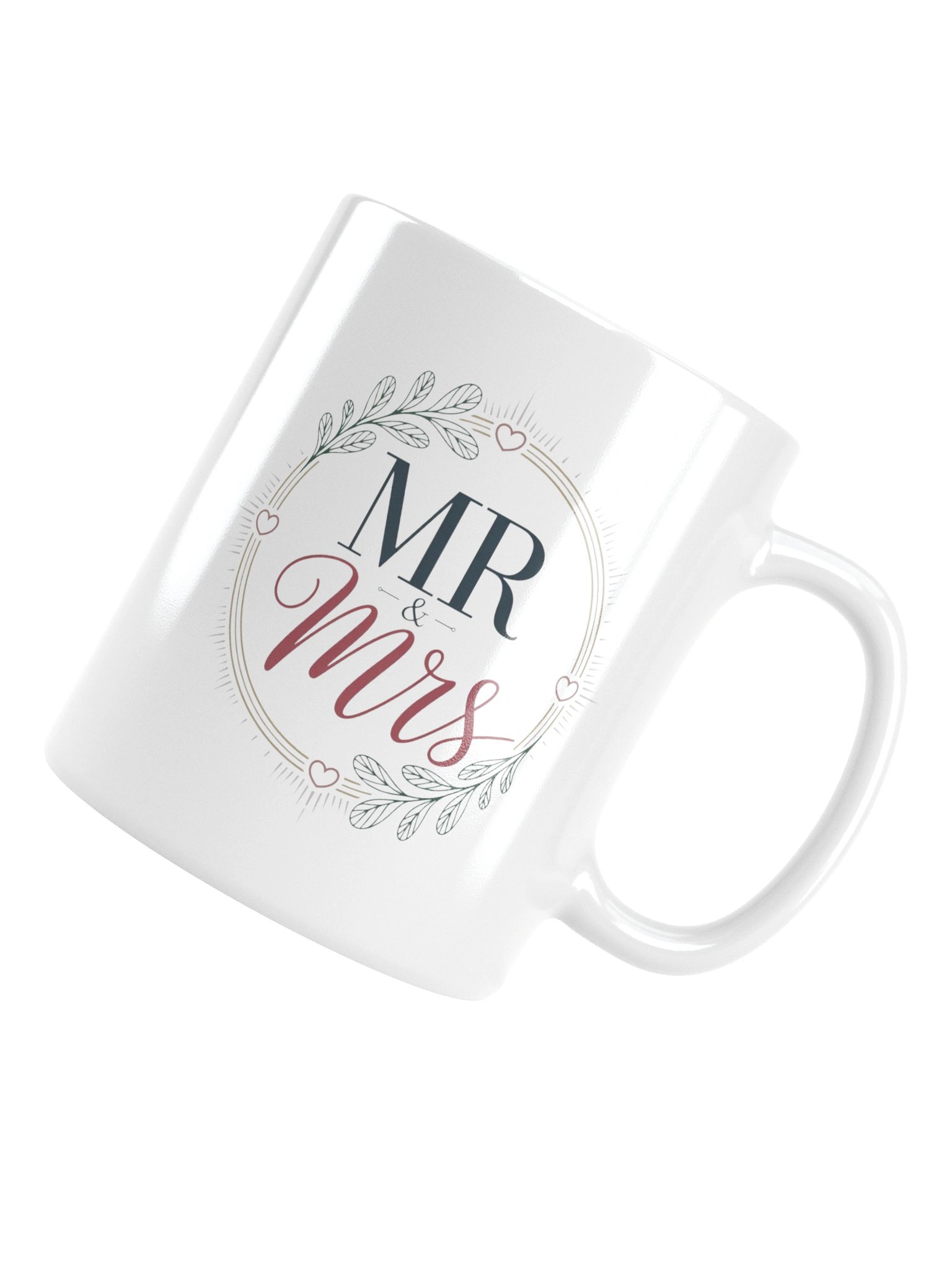Modern Mr & Mrs Monogram Frame Coffee Mug product image (18)