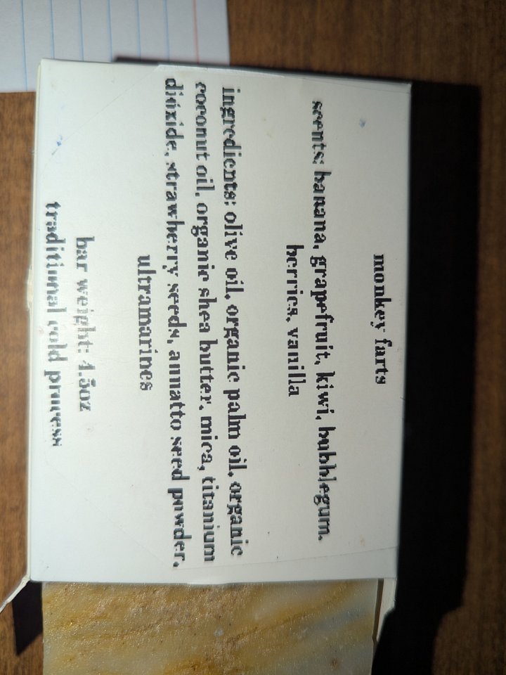 TCP Monkey Farts soap bar product image (2)
