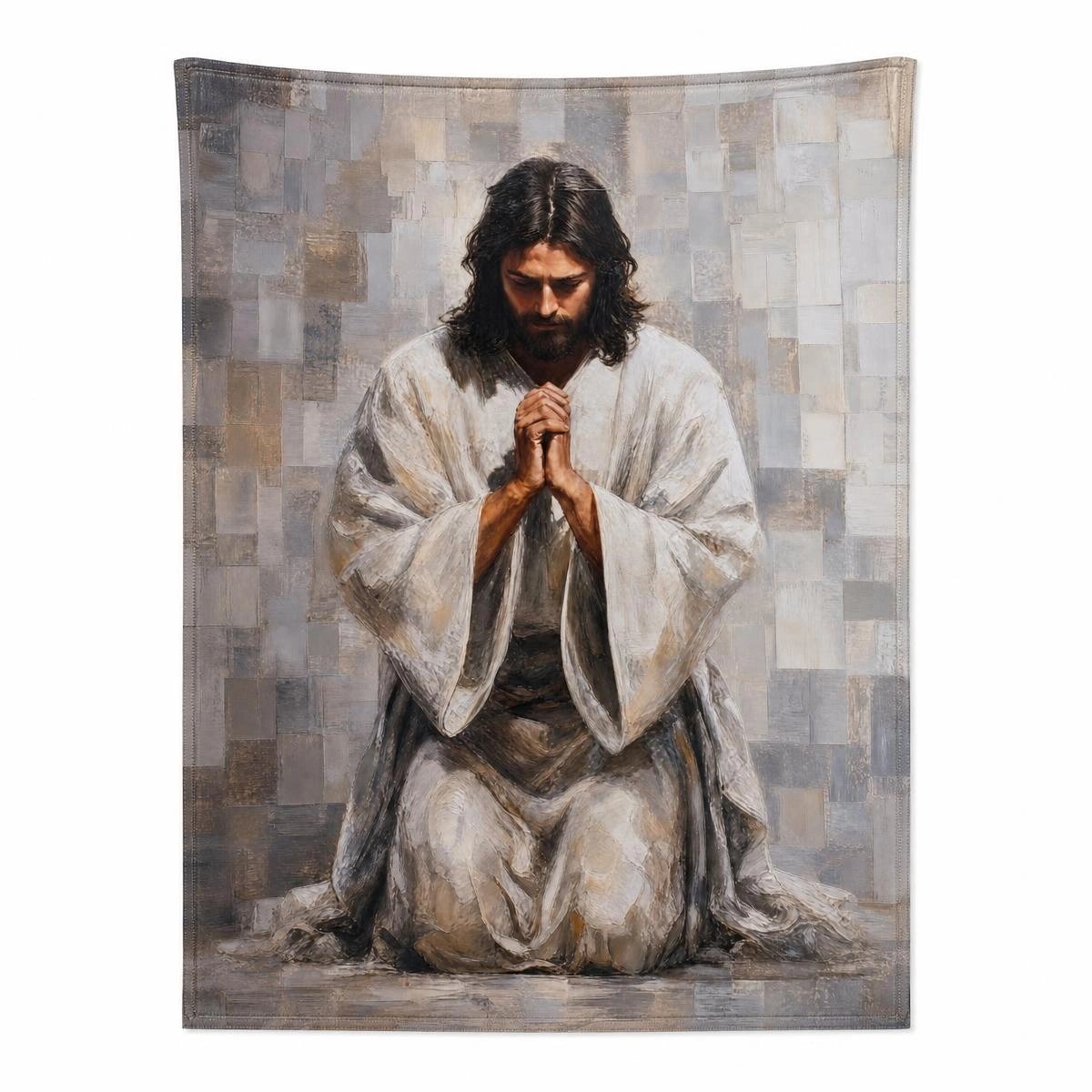 The Art of Prayer: Christ Jesus Sacred Wall Tapestry product image (1)