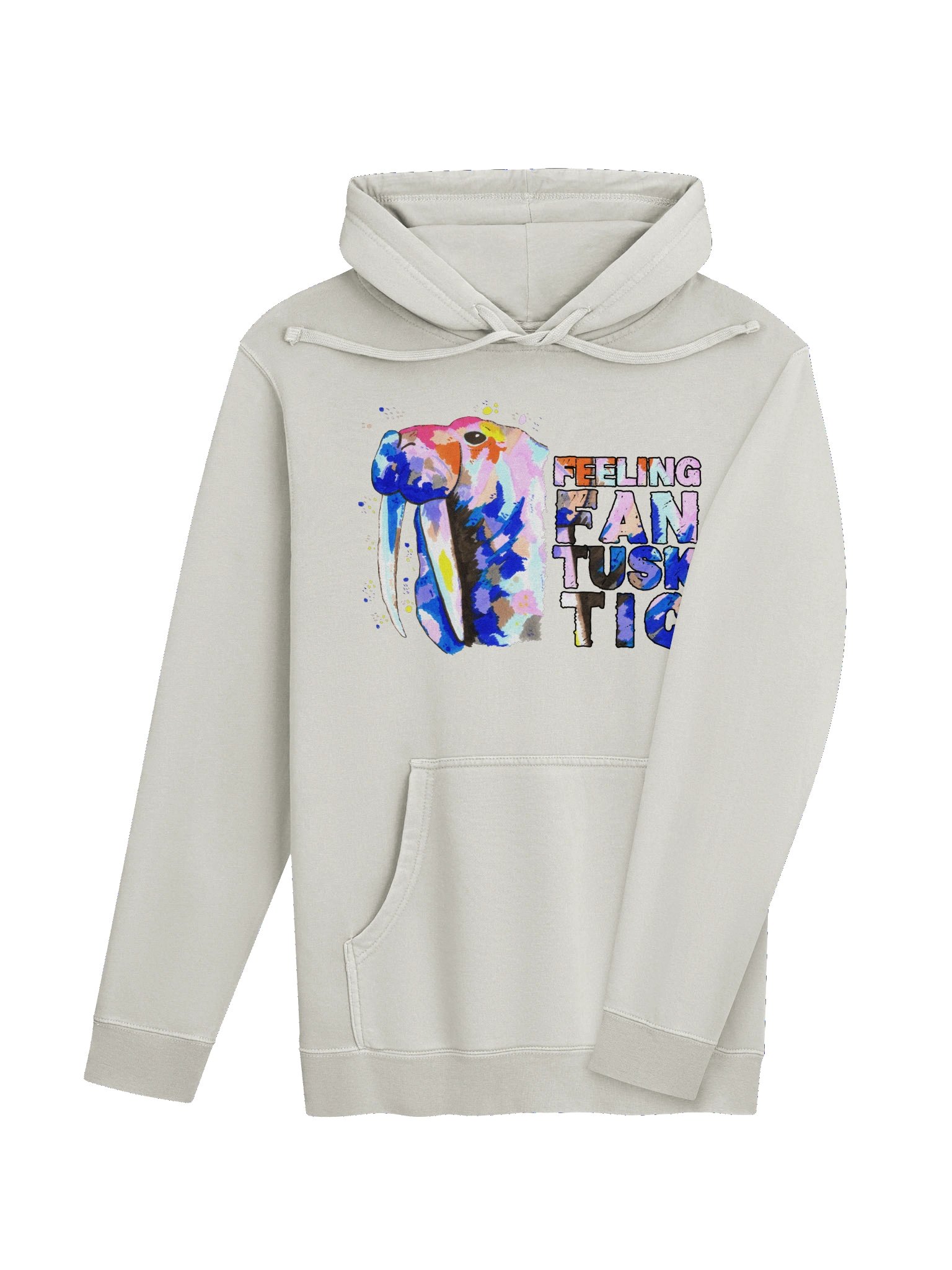 SIGNATURE Line Walrus Watercolour Premium Pigment Dyed Hoodie product image (3)