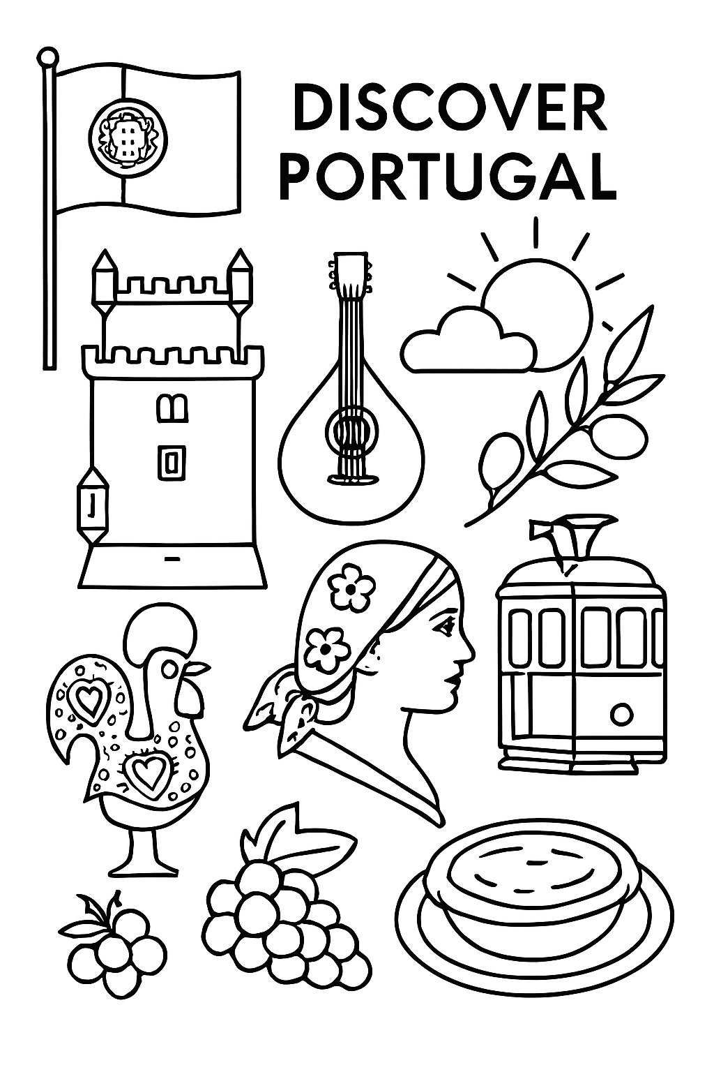 Free “Discover Portugal” Poster – European Wall Art Printable (A4 & US Letter PDF) product image (2)