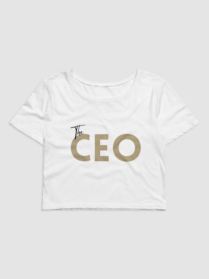 The CEO Cropped Tshirt - White product image (1)