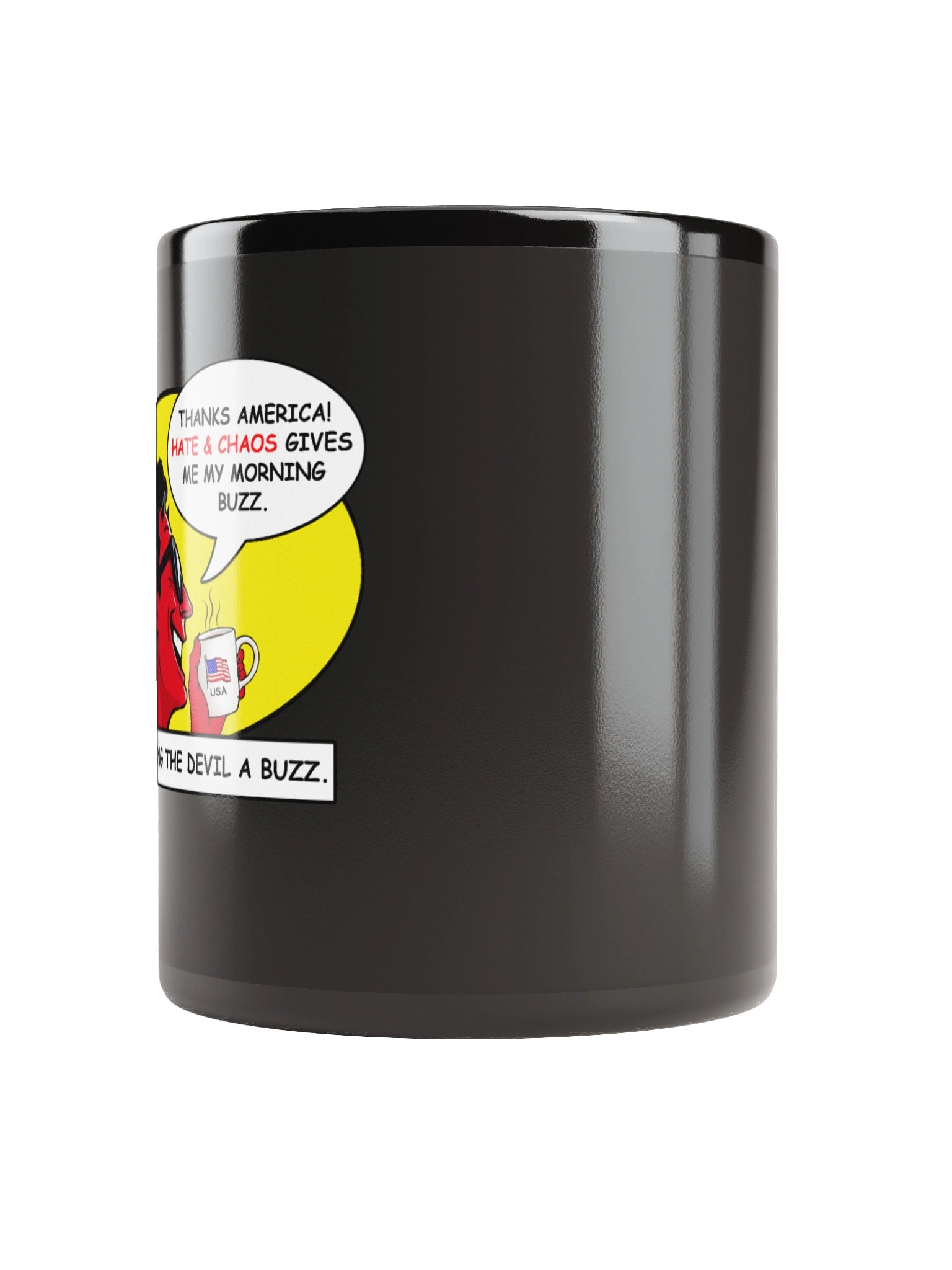 Stop Giving The Devil A Buzz Mug - Sarcastic Political Cup product image (5)