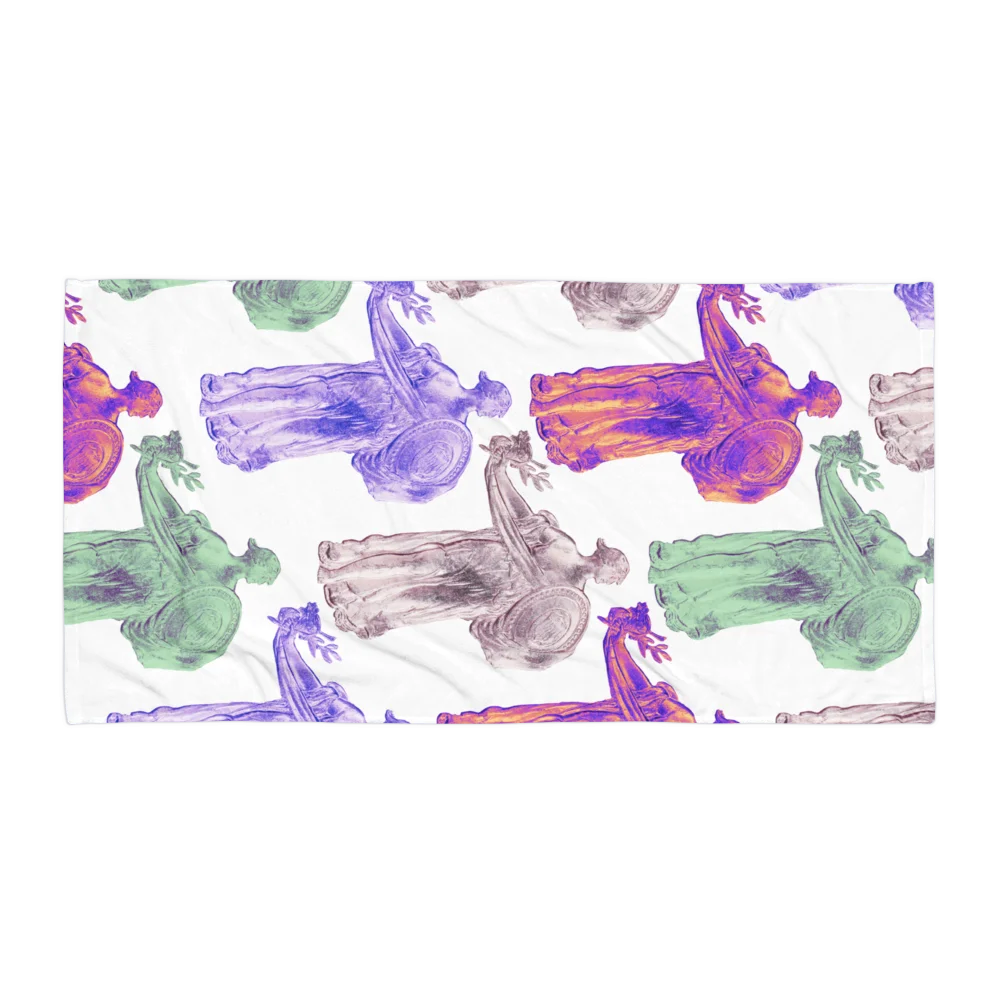 2026 Standing Liberty Contrast Art Beach Towel product image (1)
