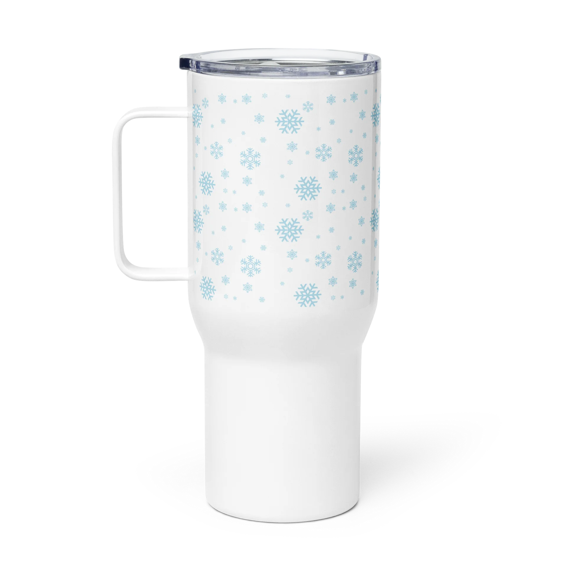 Snowflake Travel Mug with Handle product image (1)