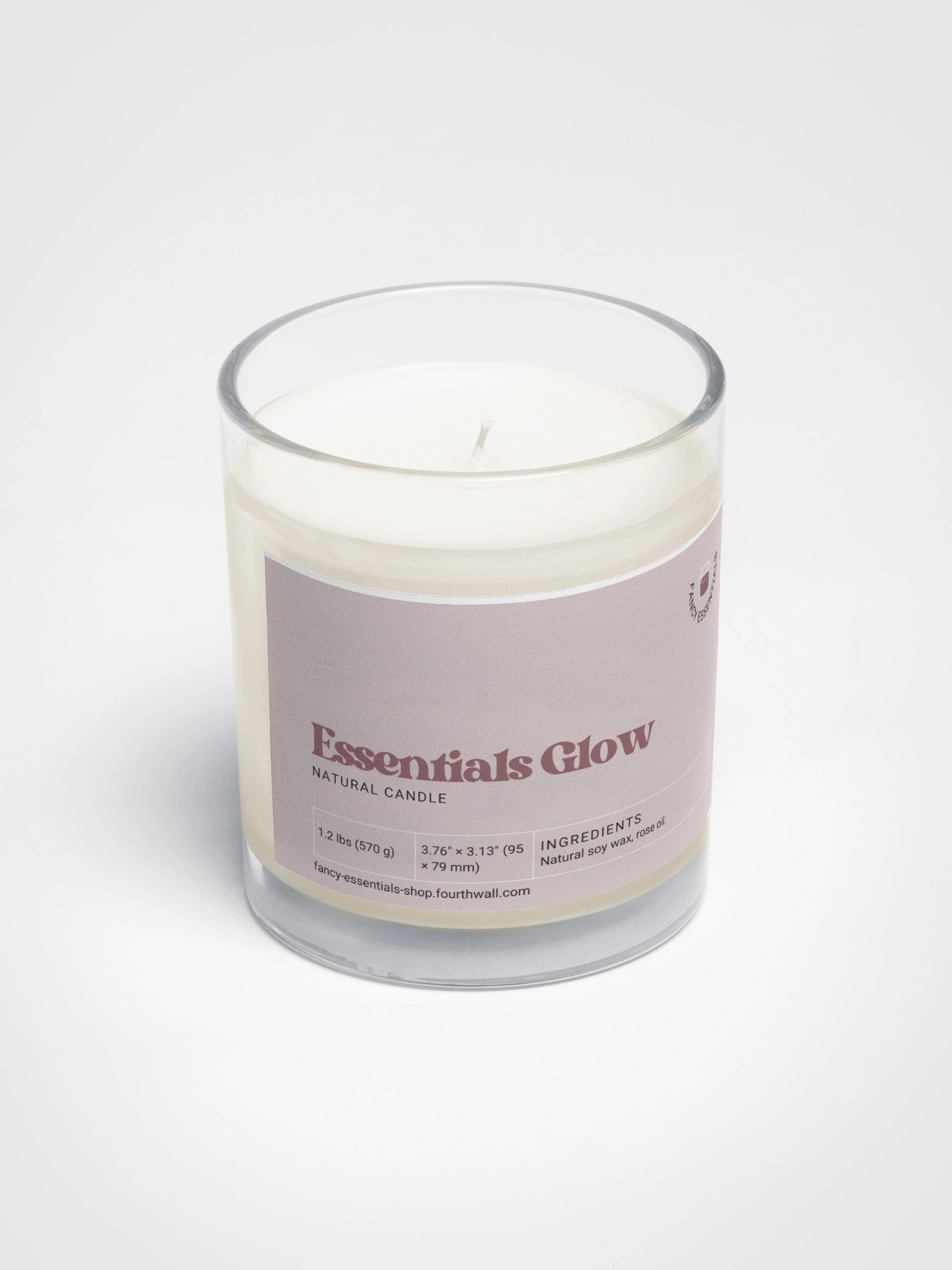 Rose Glow Soy Wax Candle product image (2)