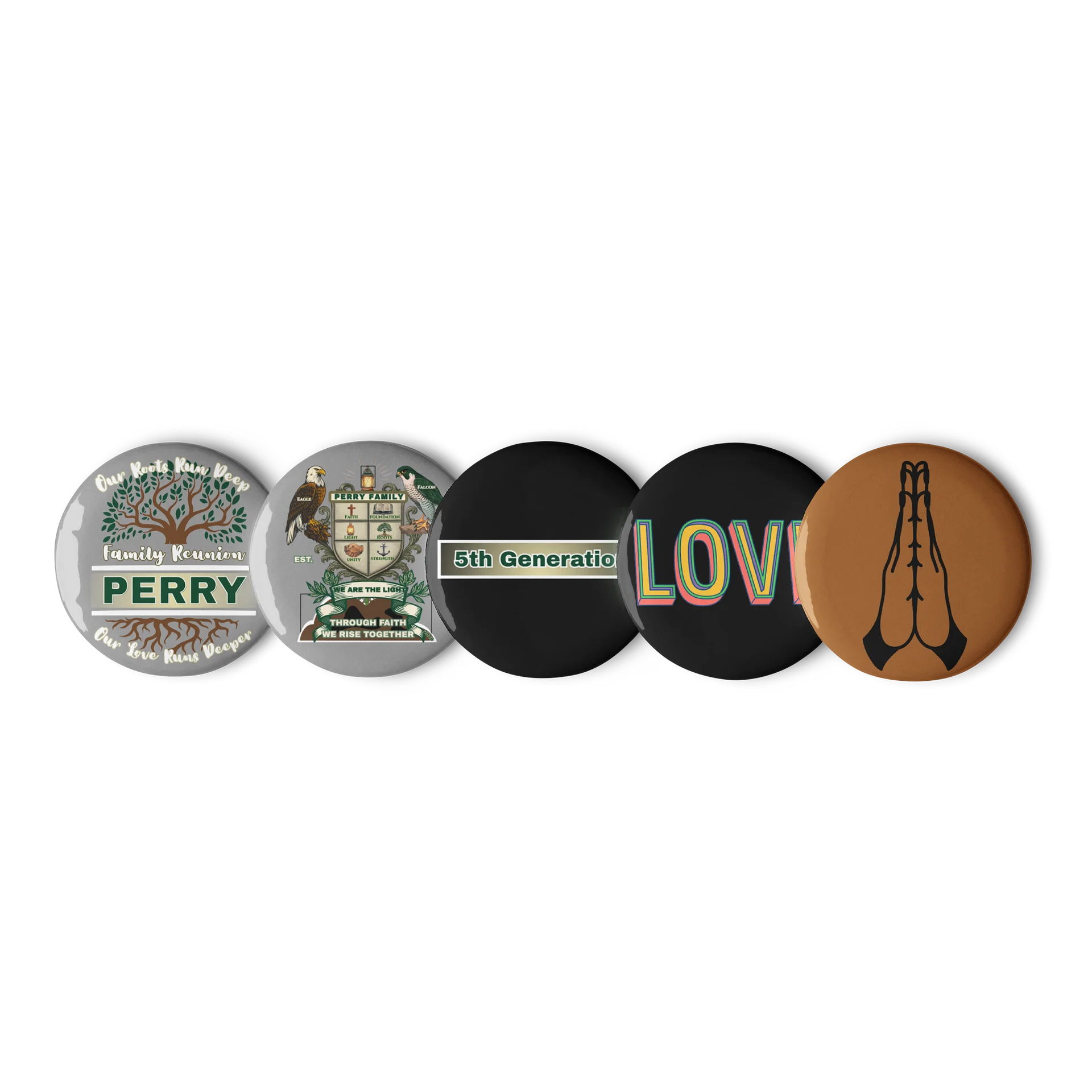 Pin Buttons for 5th Generation Perry Family Reunion 2026 | Legacy Edition product image (1)